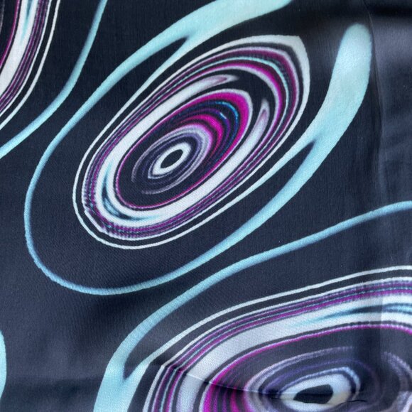 Fendi Silk Scarf – Abstract Modern Print - Picture 3 of 15